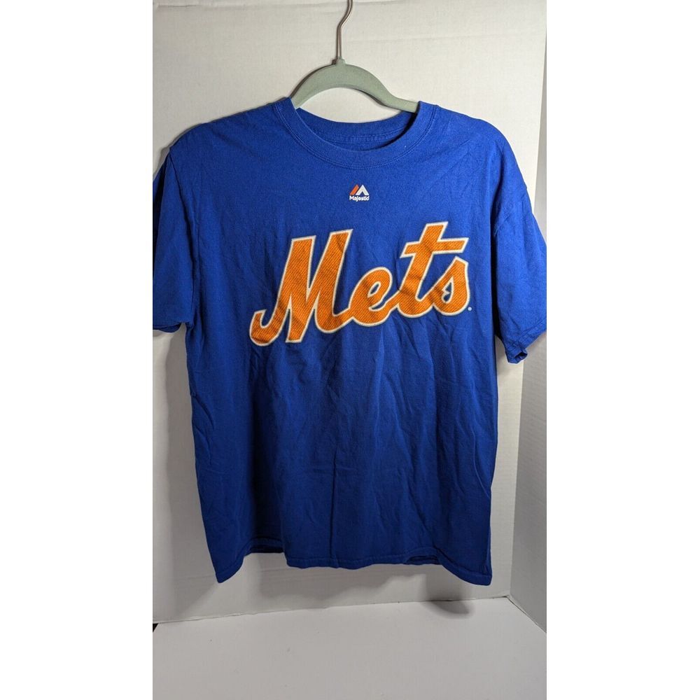 New York Mets MLB Baseball Shirt Kit Jersey Top Tee #15 TEBOW Blue Majestic M